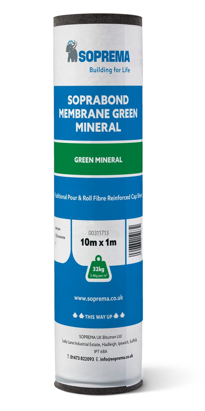 Product photo — 1E Soprabond Nail On Felt Mineral Green (image 1 of 1)