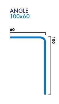 Product photo — GRP Angle Trim (No Lip) 100/60mm (3m) (image 2 of 2)