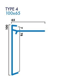 Product photo — GRP Felt Trim T4 100/65mm Black (2.5m) (image 2 of 2)
