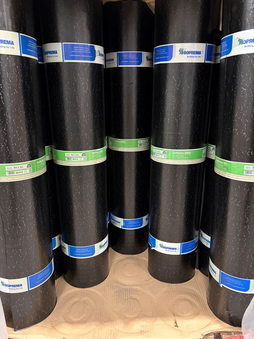 Product photo — Soprema Deflector-Plain SBS (8x1m) Sanded (image 2 of 2)
