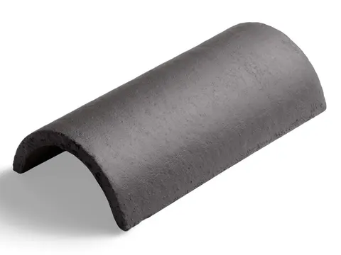 Product photo — Marley Half Round Baby Ridge Smooth Grey