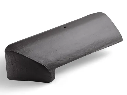 Product photo — Marley Modern Block End Hip Stop End Smooth Brown