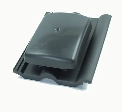 Product photo — UB19 Ubbink Hooded Tile Vent Double Roman Anthracite