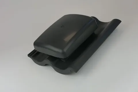 Product photo — UB19 Ubbink Hooded Tile Vent Mendip Anthracite